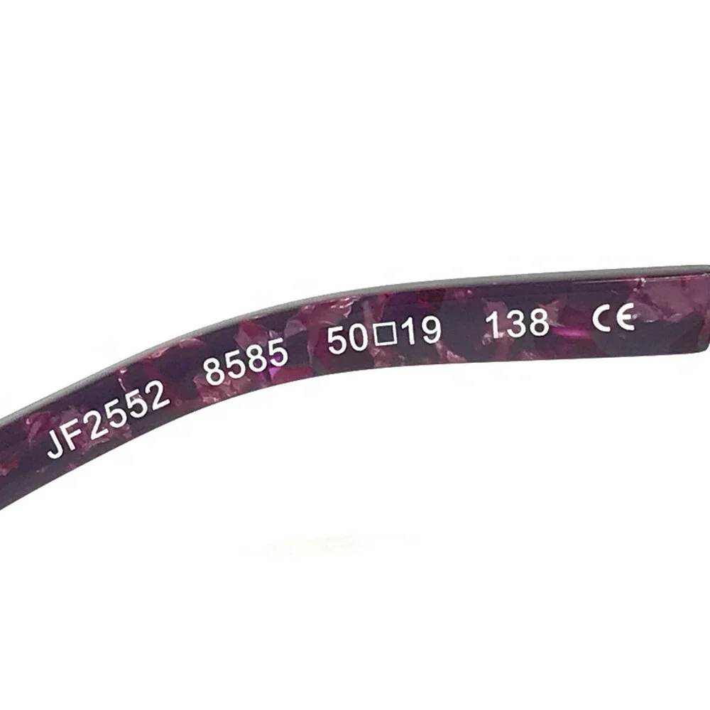 J.F. Rey Eyeglasses Frames JF2552 8585 Fuchsia Plum Pink Purple Brown 50-19-138